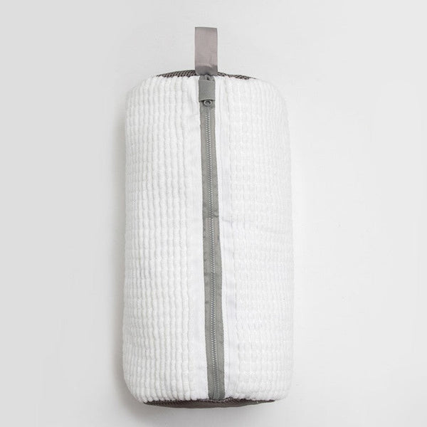 Elosung White Shoe Mesh Protective Washing For Shoes With Zipper Design Laundry Bags