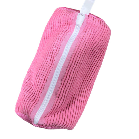 Elosung Pink Shoe Mesh Protective Washing For Shoes With Zipper Design Laundry Bags