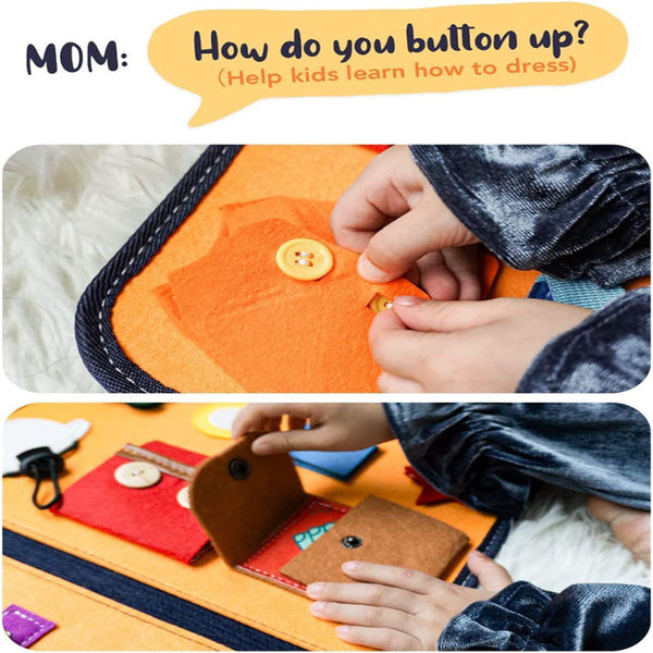 Montessori Busy Board Educational Sensory Activity Toy For Little One Sensory Toys