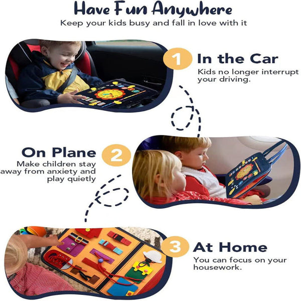 Montessori Busy Board Educational Sensory Activity Toy For Little One Sensory Toys