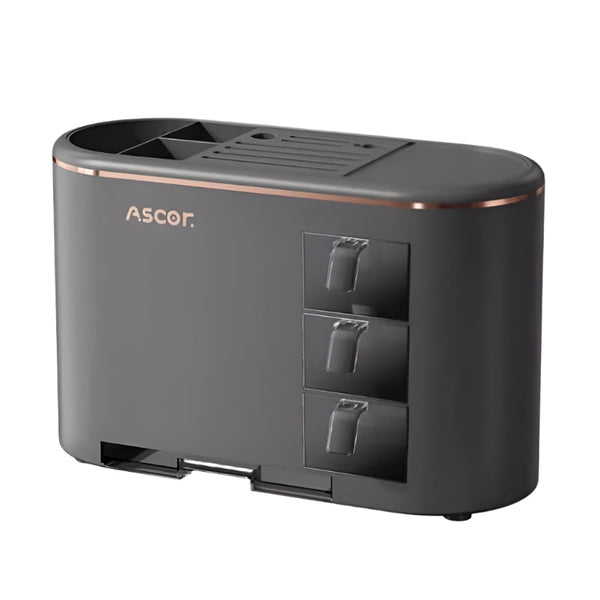 Elosung Black All In One Kitchen Knife And Utensil Holder Multi Functional Organiser With Storage Drawers Other Kitchen Storage