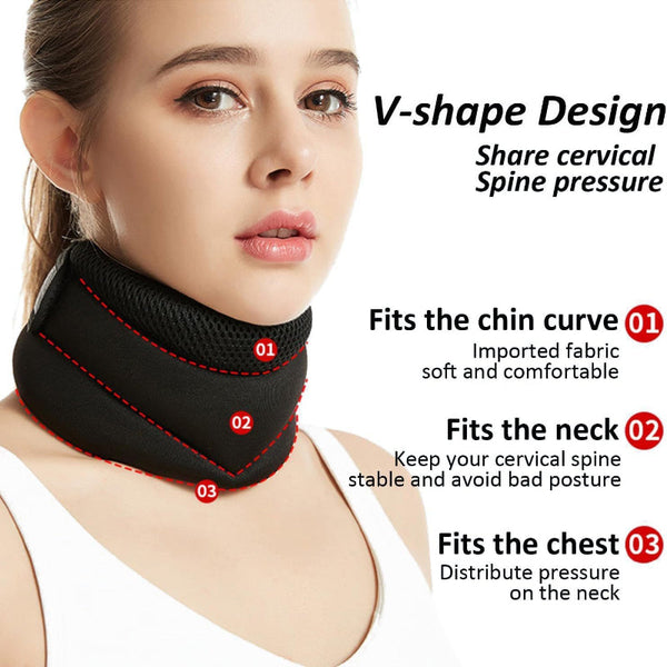 Elosung Neck Brace With V Shape Design Cervical Spine Support For Pain Relief And Posture Correction Orthotics Braces & Sleeves