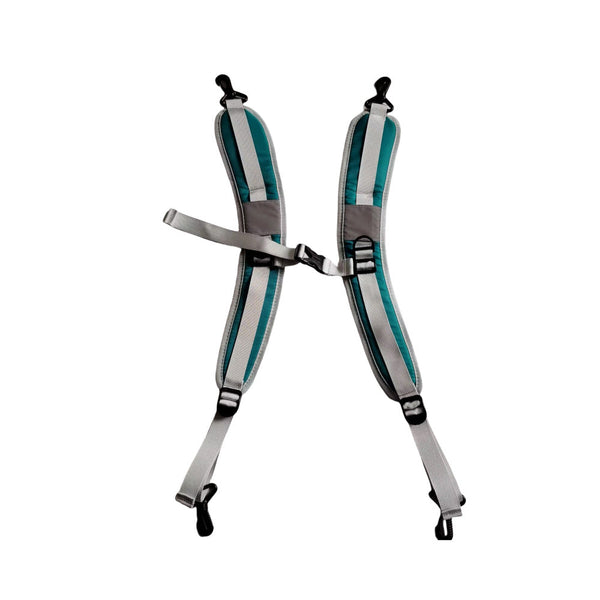 Green Reflective Double Harness With Clips Versatile Shoulder Strap For Backpacks And Outdoor Gear Daypacks