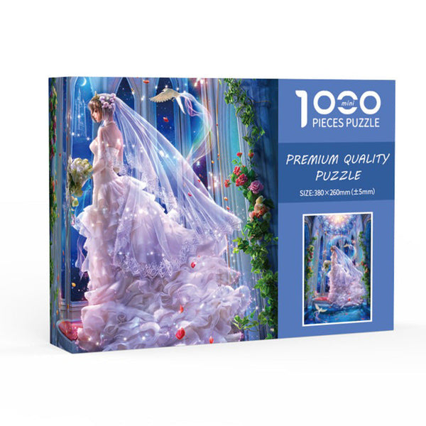 Elosung Wedding Girl Diy 1000 Piece Paper Puzzle Creative Educational Toy For Family Fun Puzzles