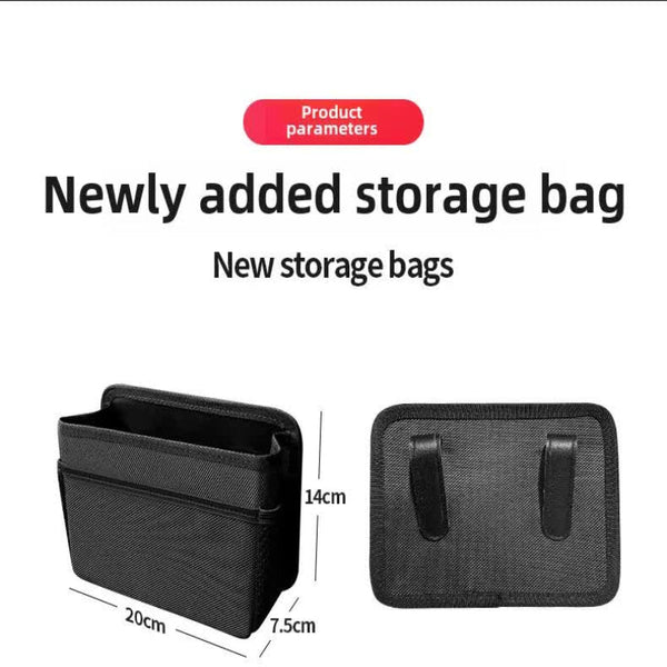 Elosung Black Upgraded Waterproof Car Storage Bag Multi Position Hanging Organizer Car Organisers