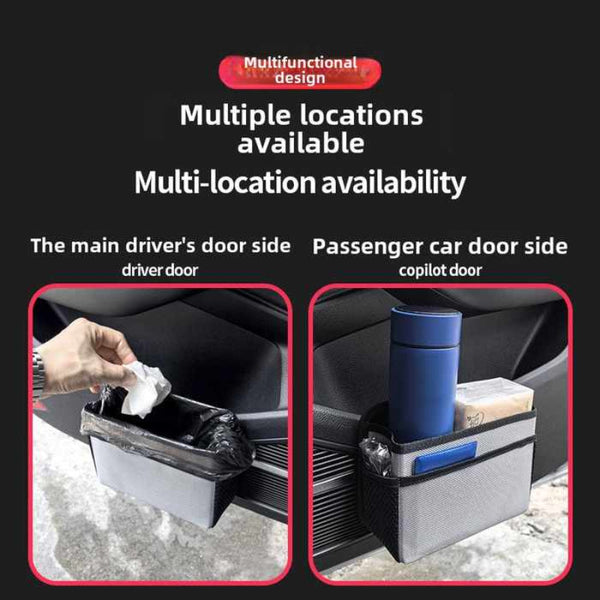 Grey Upgraded Waterproof Car Storage Bag Multi Position Hanging Organizer Car Organisers