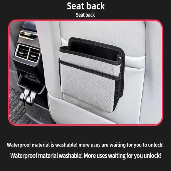 Green Upgraded Waterproof Car Storage Bag Multi Position Hanging Organizer Car Organisers