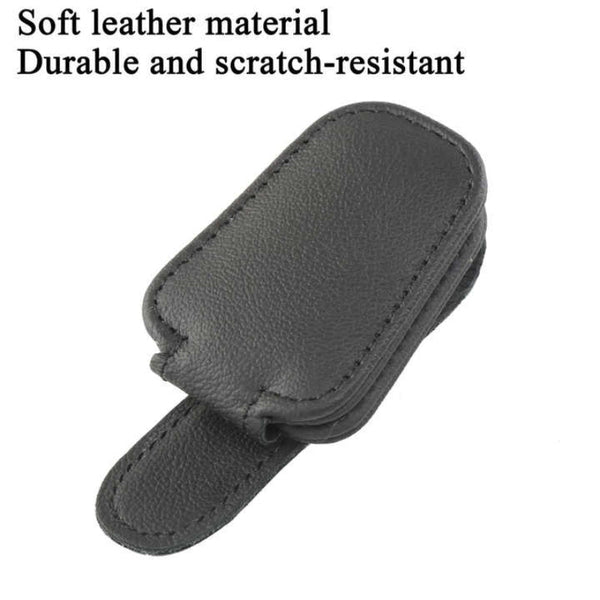 Elosung 2Pcs Grey Car Sun Visor Glasses Holder Universal Sunglasses Clip For Secure Storage Sun Visors