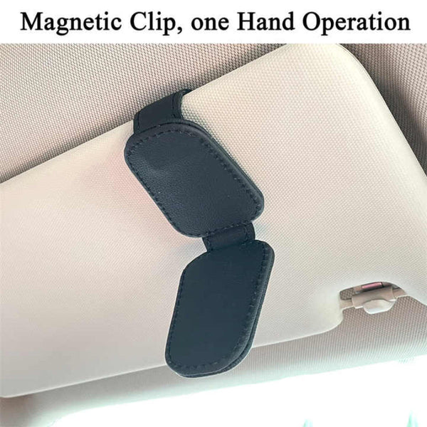 Elosung 2Pcs Pink Car Sun Visor Glasses Holder Universal Sunglasses Clip For Secure Storage Sun Visors