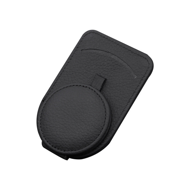 Elosung Black Multifunctional Car Sun Visor Glasses Clip With Card Holder Compact And Convenient Other Interior
