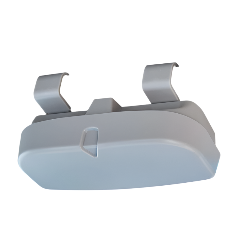 Grey Car Sun Visor Glasses Case Protective Storage Box For Sunglasses Sun Visors