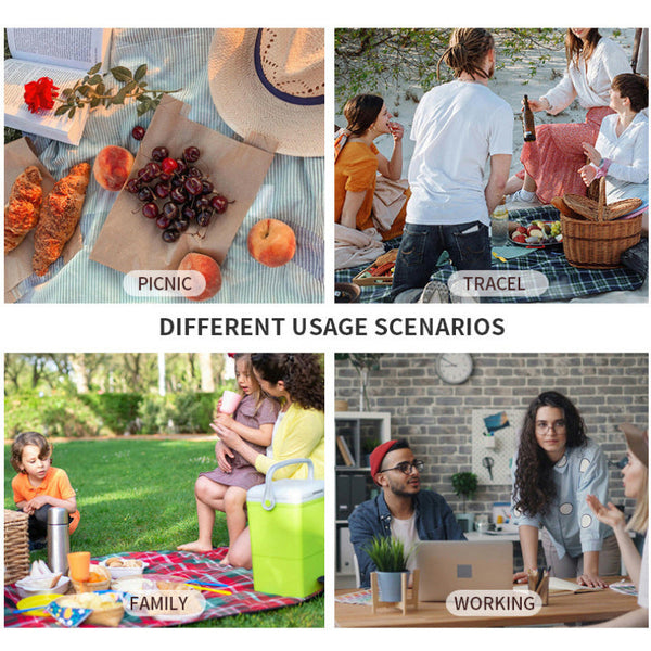 Grey Waterproof Insulated Lunch Bag Leakproof Thermal Cooler For Food Drinks Lunchboxes