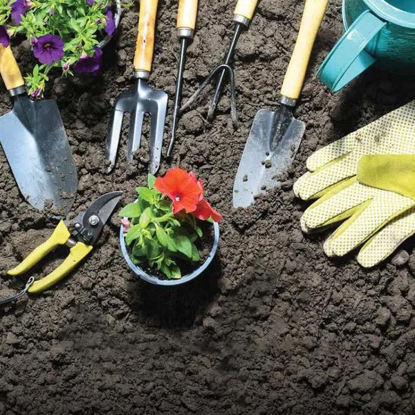 Elosung Pink Green 9 Piece Garden Tool Set With Storage Tote Heavy Duty Gardening Kit Garden Tool Sets