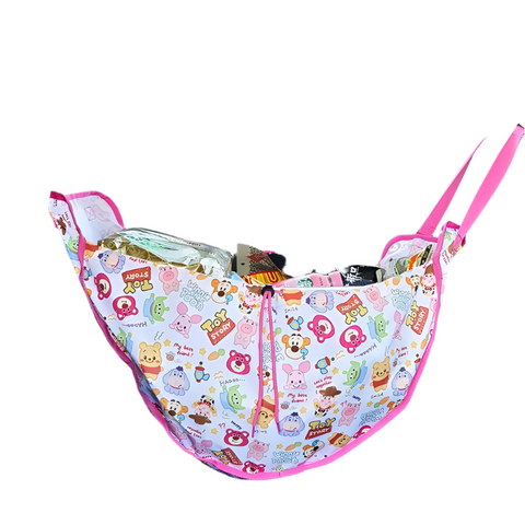 Elosung Pink Car Back Seat Organizer Hammock Portable Storage Solution Car Organisers