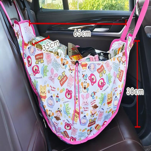 Green Car Back Seat Organizer Hammock Storage Solution Car Organisers