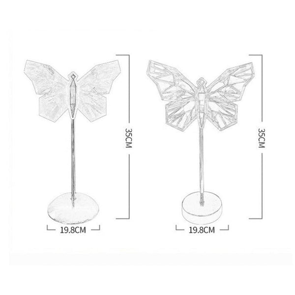 Night Lights Elosung Butterfly Led Night Light Creative Crystal Design For Ambient Lighting