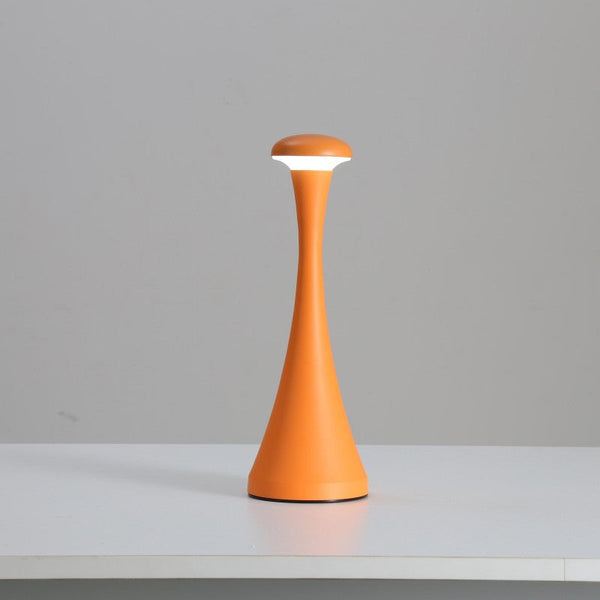 Lamps Elosung Orange Modern Minimalist Led Mushroom Lamp Touch Control Rechargeable Night Light