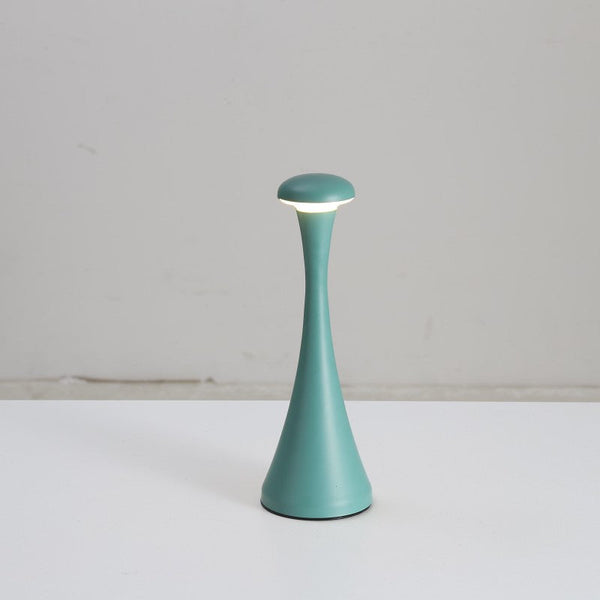 Green Modern Minimalist Led Mushroom Lamp Touch Control Rechargeable Night Light Lamps