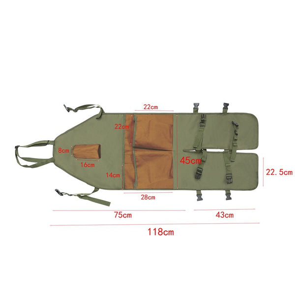 Elosung Khaki Pocket Heavy Duty Gardening Apron With Straps And Multi Design Tool Carriers Aprons & Belts
