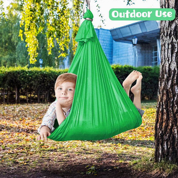 Purple Kids' Outdoor Hanging Swing Pod Chair Comfortable & Durable Hammock For Play Hammocks