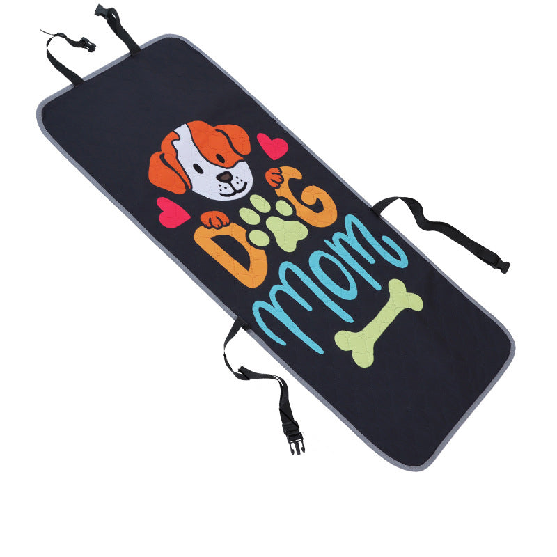 Elosung Black Dog Car Seat Cover Waterproof & Scratch Resistant Pet Protector Pet Transport