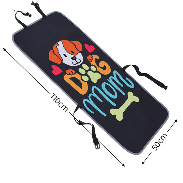 Elosung Black Dog Car Seat Cover Waterproof & Scratch Resistant Pet Protector Pet Transport