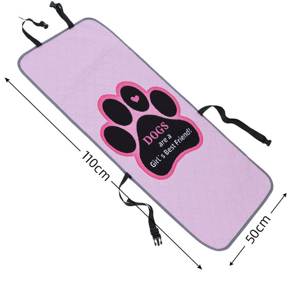 Elosung Pink Dog Car Seat Cover Waterproof & Scratch Resistant Pet Protector Pet Transport
