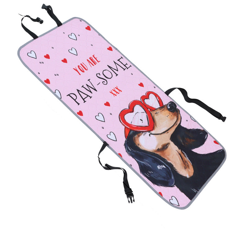 Eyes Puppy Dog Car Seat Cover Waterproof & Scratch Resistant Pet Protector Pet Transport