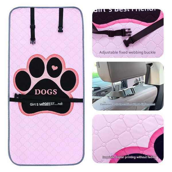 Bone Dog Car Seat Cover Waterproof & Scratch Resistant Pet Protector Pet Transport