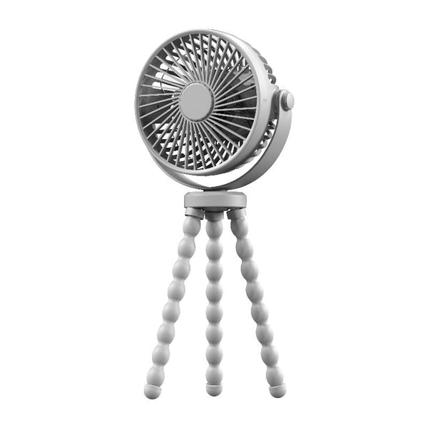 Grey Mini Little One Stroller Fan With Flexible Tripod Portable Fans