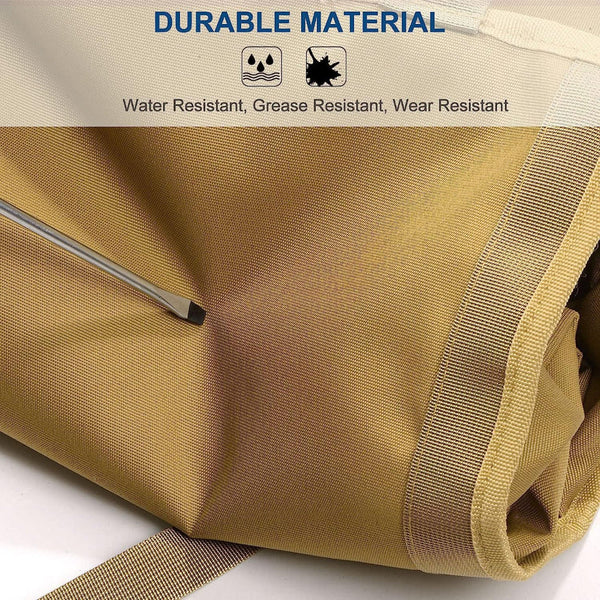 Black Roll Up Tool Organizer With Zippered Pockets Other Tool Storage