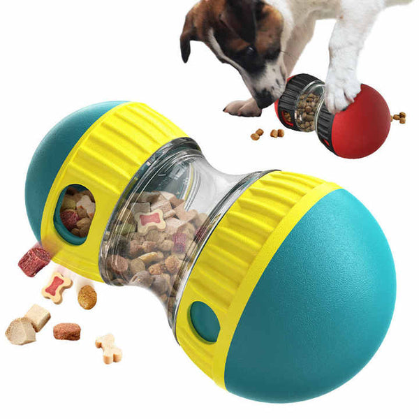 Elosung Green Interactive Dog Slow Feeder Toy Food Dispenser Ball For Healthy Digestion Dishes Feeders & Fountains