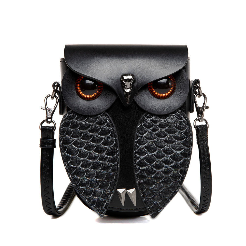 Elosung Creative Owl Design Crossbody Shoulder Bag Compact Unique & Stylish For Women Wallets