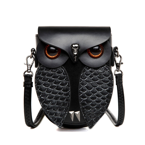 Elosung Creative Owl Design Crossbody Shoulder Bag Compact Unique & Stylish For Women Wallets