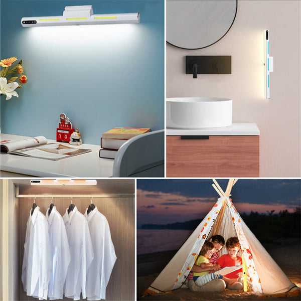 Elosung White Rechargeable Led Desk Light With Rgb And Study Mode Lamps