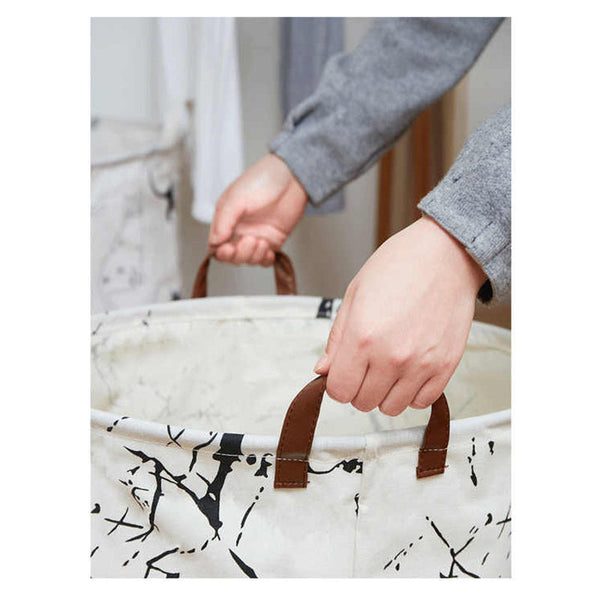 Elosung Elephants Canvas Laundry Storage Basket With Adorable Animal Designs Storage Bins & Baskets