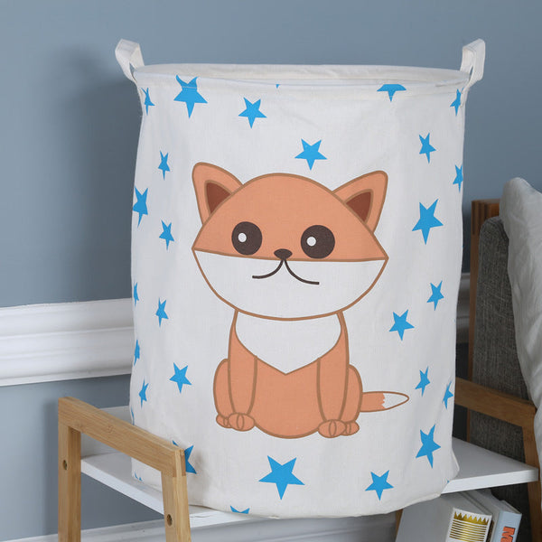 Elosung Dog Canvas Laundry Storage Basket With Adorable Animal Designs Storage Bins & Baskets