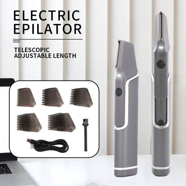 Rechargeable Electric Hair Epilator With Adjustable Length Multipurpose Grooming Tool Epilators & Electrolysis