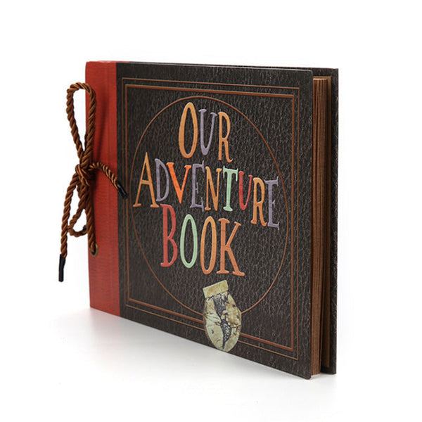 Diy Scrapbook Adventure Album Retro Kraft Paper Photo Book With String Binding Albums & Refills