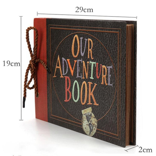Diy Scrapbook Adventure Album Retro Kraft Paper Photo Book With String Binding Albums & Refills