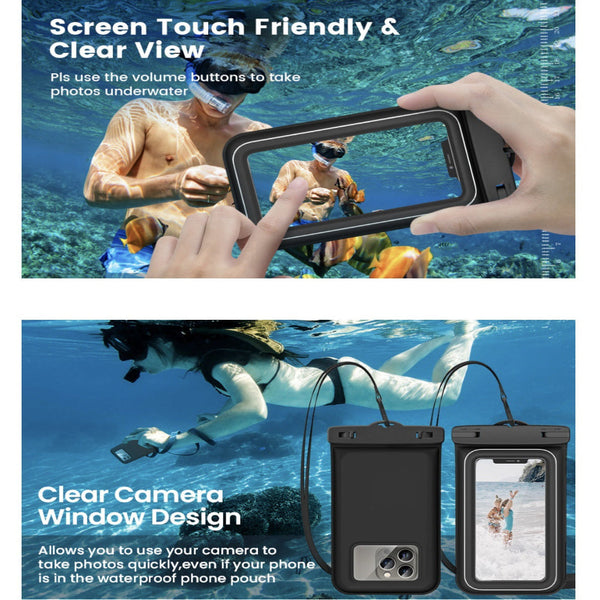 Elosung Black Floating Waterproof Phone Pouch Secure And Durable Other Mobile Accessories