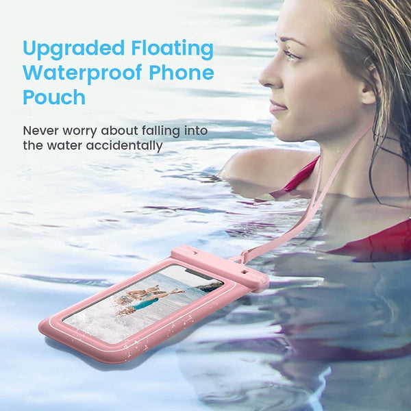 Elosung Orange Floating Waterproof Phone Pouch Secure Durable Other Mobile Accessories