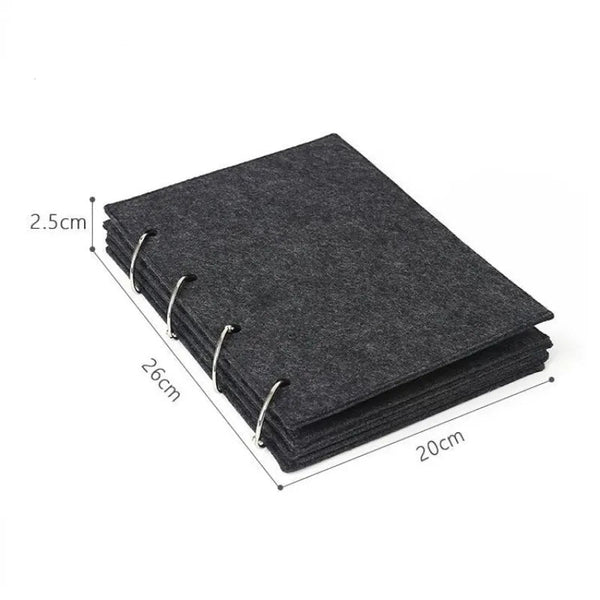 Veile Studios Felt Jewelry Display Book For Pin And Brooch Storage Compact Portable Organizer Jewellery Holders & Organisers