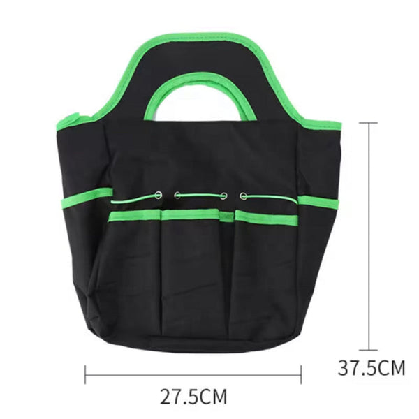 Green 8 Piece Heavy Duty Gardening Tool Set With Ergonomic Handles Storage Bag Garden Tool Sets