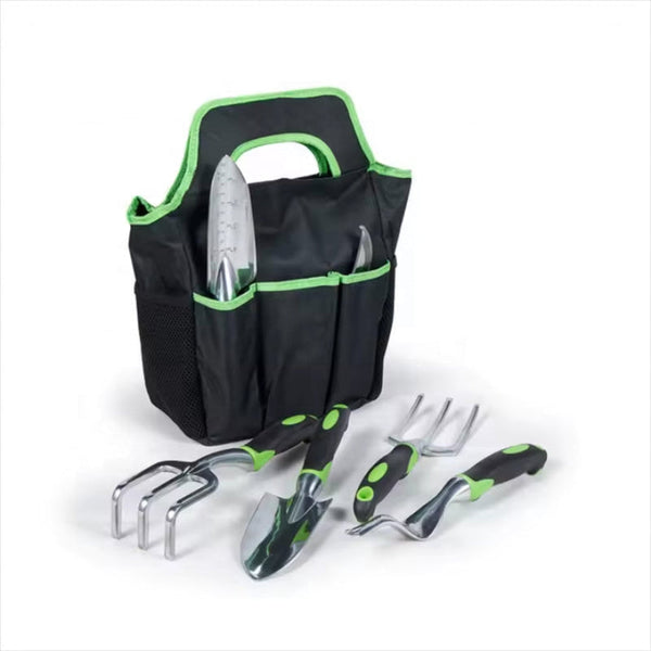 Orange 8 Piece Heavy Duty Gardening Tool Set With Ergonomic Handles And Storage Bag Garden Tool Sets