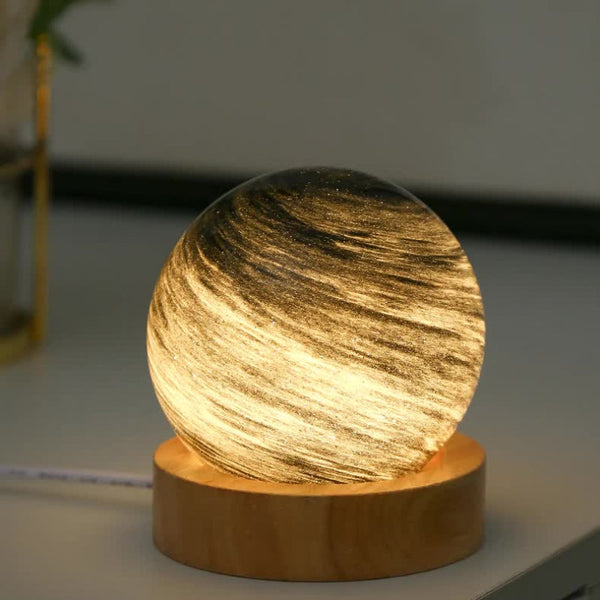 Elosung Starry Sky Led Planet Night Light With Base Usb Rechargeable Night Lights