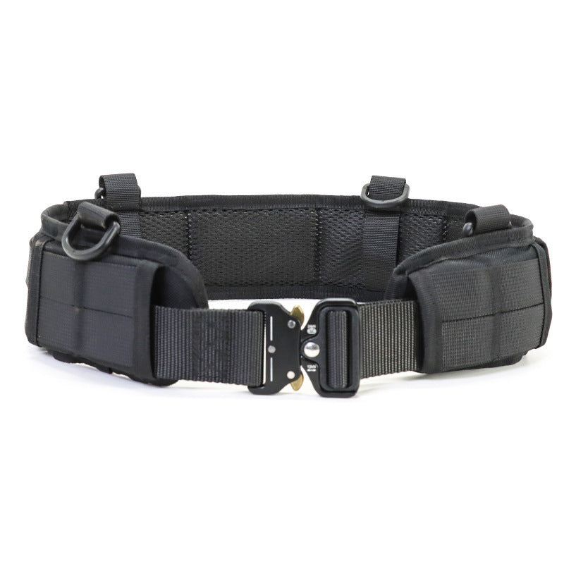 Elosung Black Tactical Utility Belt With Adjustable Straps And Metal Buckle Police & Security Belts