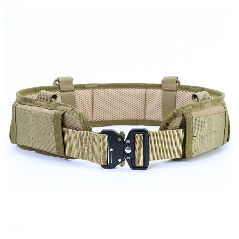 Elosung Khaki Tactical Utility Belt With Adjustable Straps And Metal Buckle Police & Security Belts
