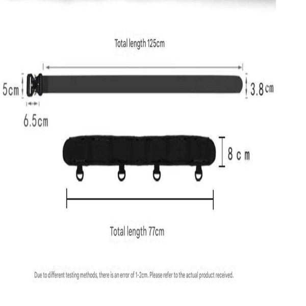 Green Tactical Utility Belt With Straps And Metal Buckle Tool Bags Belts & Pouches