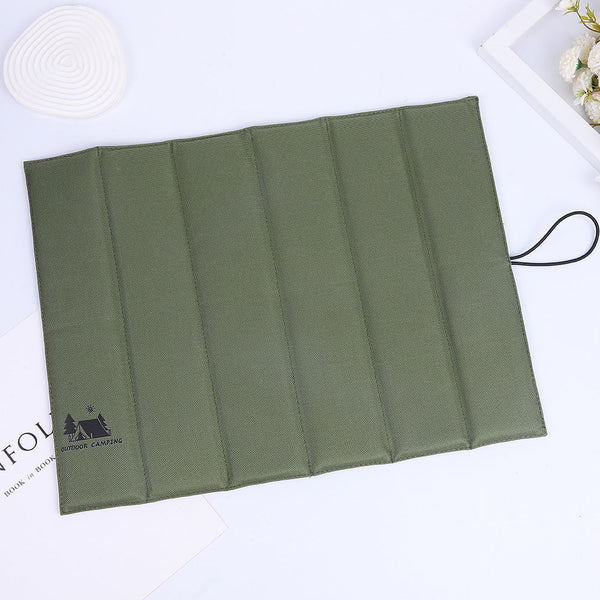 Green Outdoor Folding Seat Cushion 42Cm X 32Cm For Camping And Hiking Camping Chairs